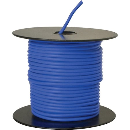 Road Power Primary Wire, Copper, 14 AWG, 1C, Blue, Stranded, 100 ft. 55669423